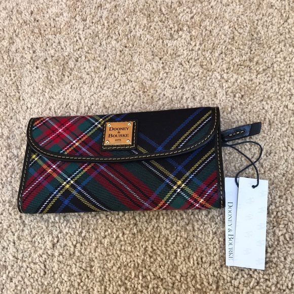 dooney and bourke tartan plaid wallet